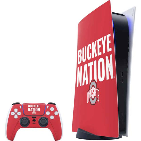 Ohio State University The Ohio State Buckeyes PS5 Digital Edition Bundle Skin
